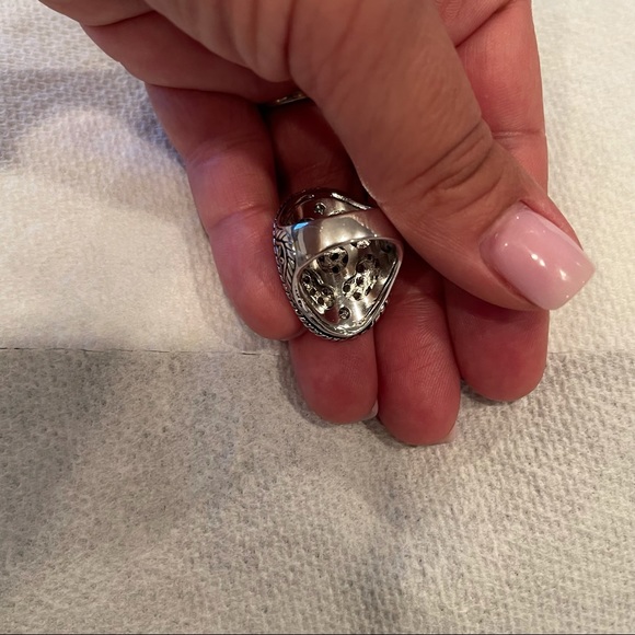 NWOT’S ❤️‍🔥 Vintage* Silver/Gold Bling Ring-7 1/4 - Picture 5 of 6